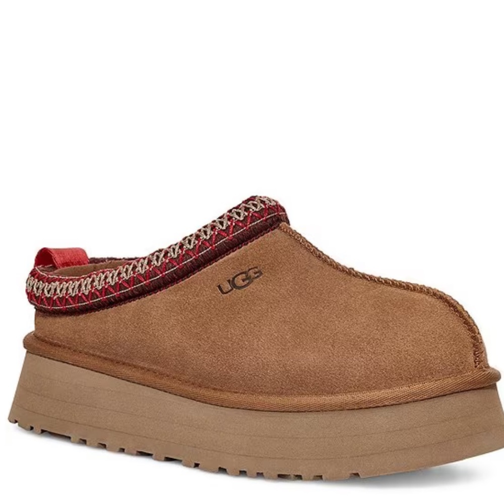 UGG Tazz suede platform clog slippers🤎
